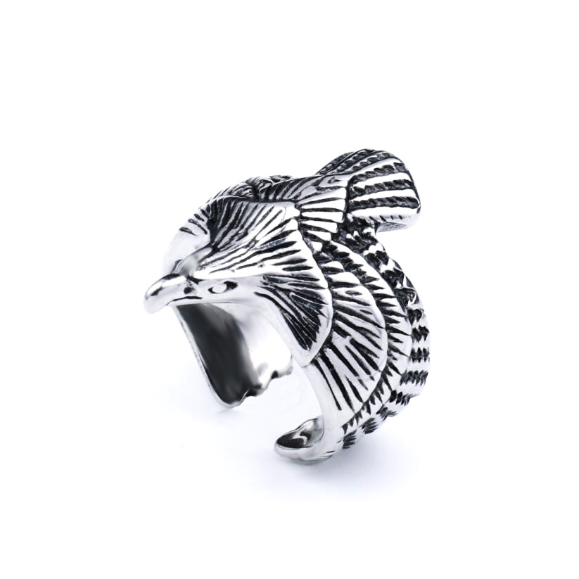 2022 comercio electrónico transfronterizo Comercio exterior caliente nueva venta caliente anillo de cabeza de Lobo animal cráneo anillo de cabeza de oveja