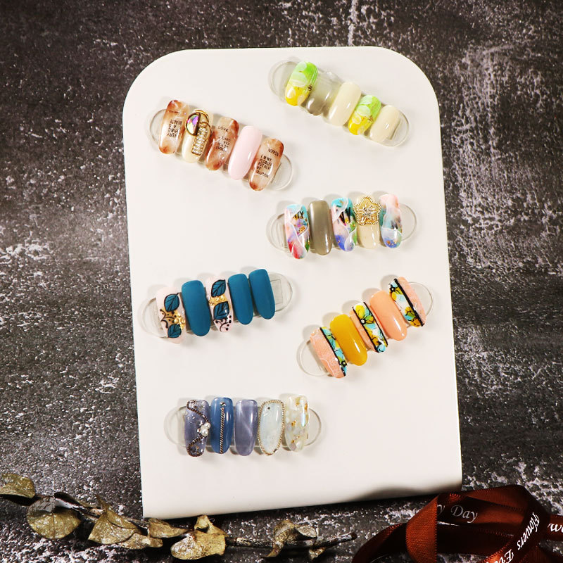 Nuevo arte de uñas transfronterizo Aurora color mágico tablero de visualización marco de trabajo imán pantalla tira de herramientas de arte de uñas especial