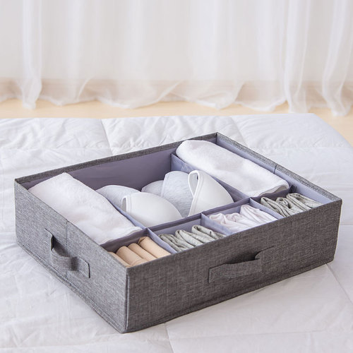 Underwear storage box underwear storage artifact drawer type fabric bra three-in-one divided dormitory students