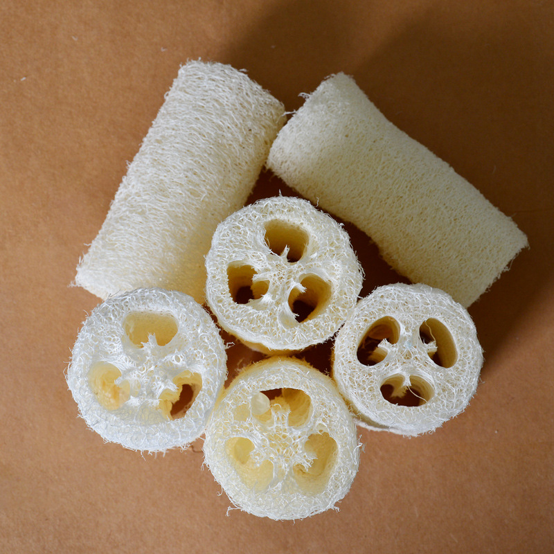 Ahui luofah esponja limpieza cepillo de limpieza de la cocina rebanada de luofah esponja lavado olla cepillo