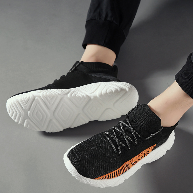 Factory large size men's socks shoes men's casual shoes knitted shoes wholesale generation 35-46