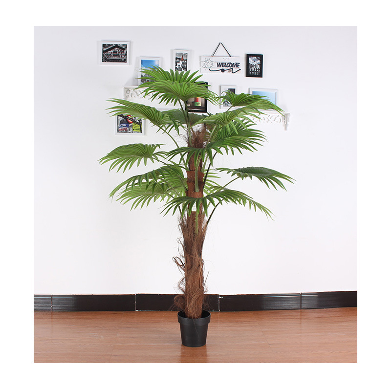 Planta bonsái decorativa de interior, venta directa de fábrica, palmera artificial en maceta, alta simulación