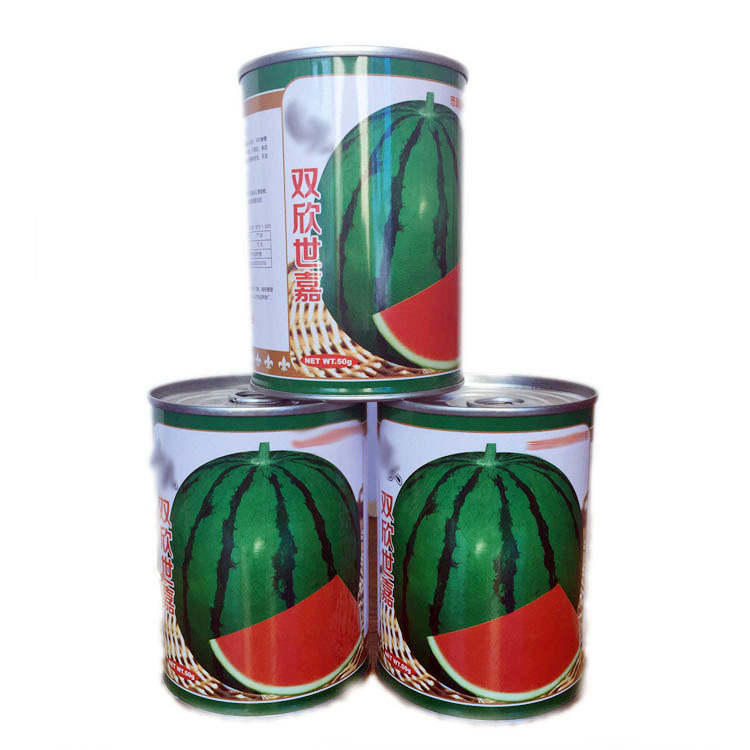 Large Fruit Jingxin Li'Er Tian Shuangxin Shijia Red Flesh Crack-Resistant Watermelon Seeds Round Fruit Kirin Watermelon Seeds