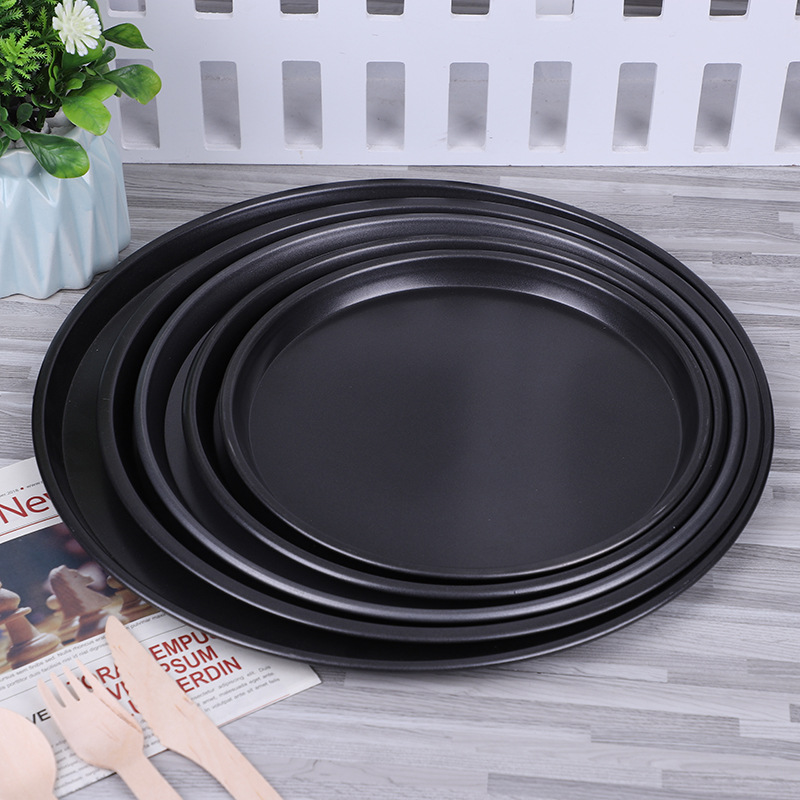 Factory direct supply non-stick pizza pan baking tray household baking tools oven round pizza spot mold wholesale
