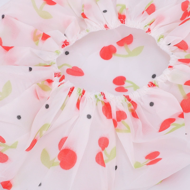 Waterproof shower cap, lace dress