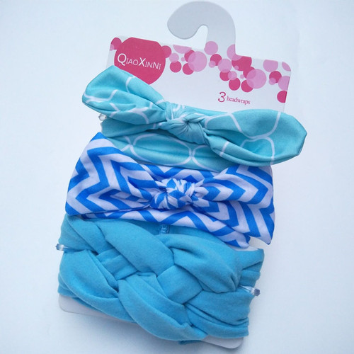 European and American new three-piece children's hairband set, baby hair accessories set, bow headband, rabbit ear headband manufacturer