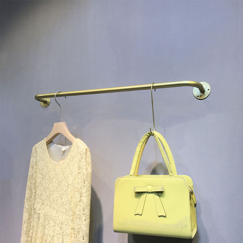 Factory direct purchase clothing store display rack wall hook is hanging gold Iron Wall hanger special price Factory direct purchase clothing store display rack wall hook is hanging gold Iron Wall hanger special price