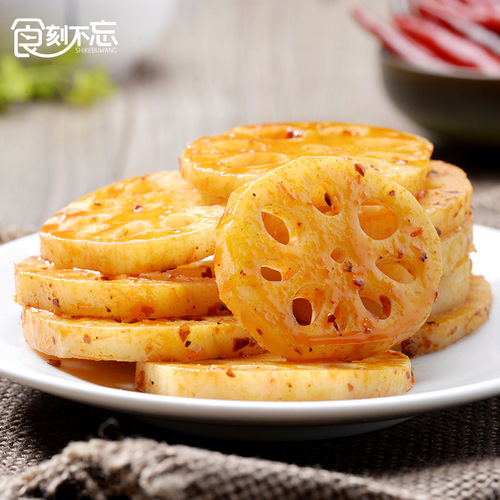 Spicy and Numbing Lotus Root Slices 30g*20 Bags Spicy Vegetarian Snack Manufacturer Wholesale Spicy Lotus Root Slices