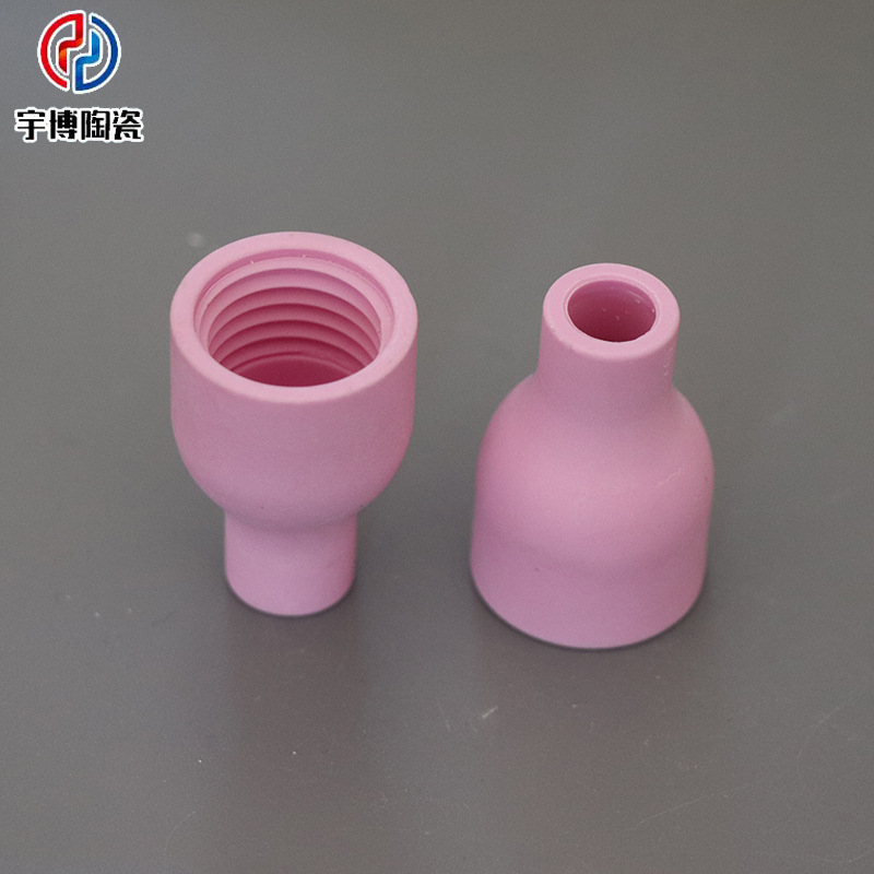 批发氩弧焊陶瓷保护罩QQ-300A9.5*41焊接瓷咀 加厚瓷嘴 割嘴原料
