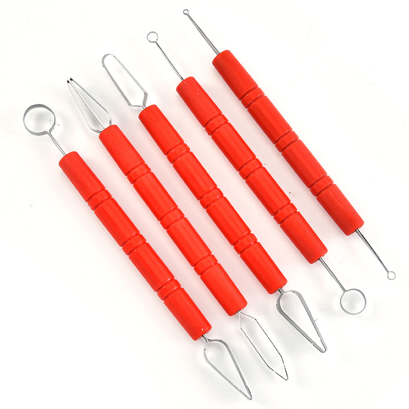 Fábrica al por mayor cuchillo de talla de fruta conjunto chef cuchillo de talla cuchillo de dibujo cuchillo sello doble línea broche en stock