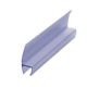Dust-proof sealing h-type water barrier blue transparent thickened PVC sealing rubber strip 180 degree glass door side water barrier