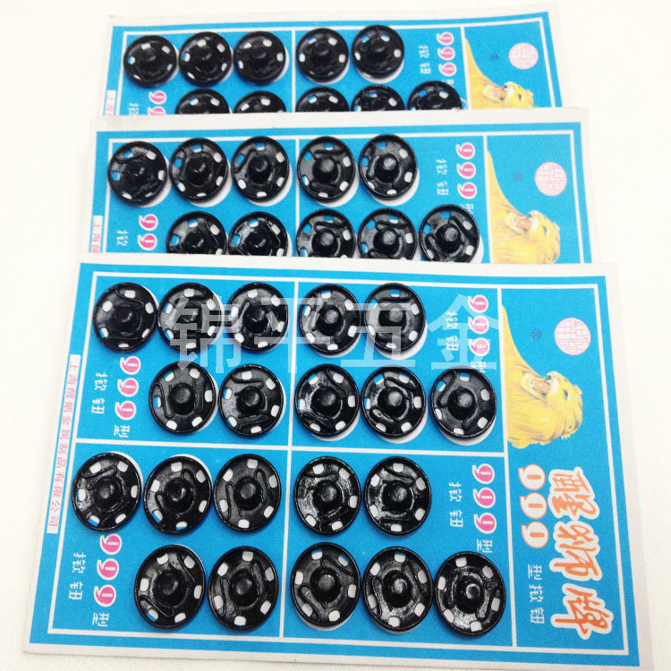 Varios modelos del fabricante Xingshi marca hebilla oculta hebilla de metal pequeño botón a presión Botón de ropa de abrigo de lana cuatro botones