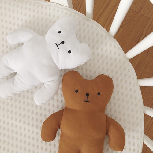 Korean ins floral bear comfort doll expression doll children baby baby sleep companion doll toy