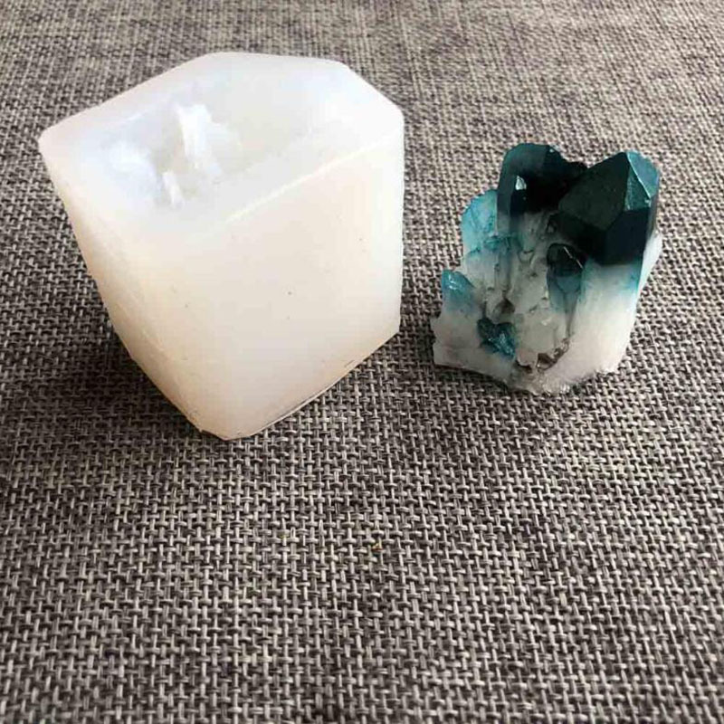 Cristal clúster modelado cristal epoxi molde, cerámica suave arcilla epoxi yeso coche decoración herramienta de modelado