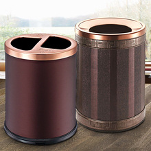 酒店客房分类垃圾桶套皮纹房间桶双层客房垃圾桶家具配套产品皮革