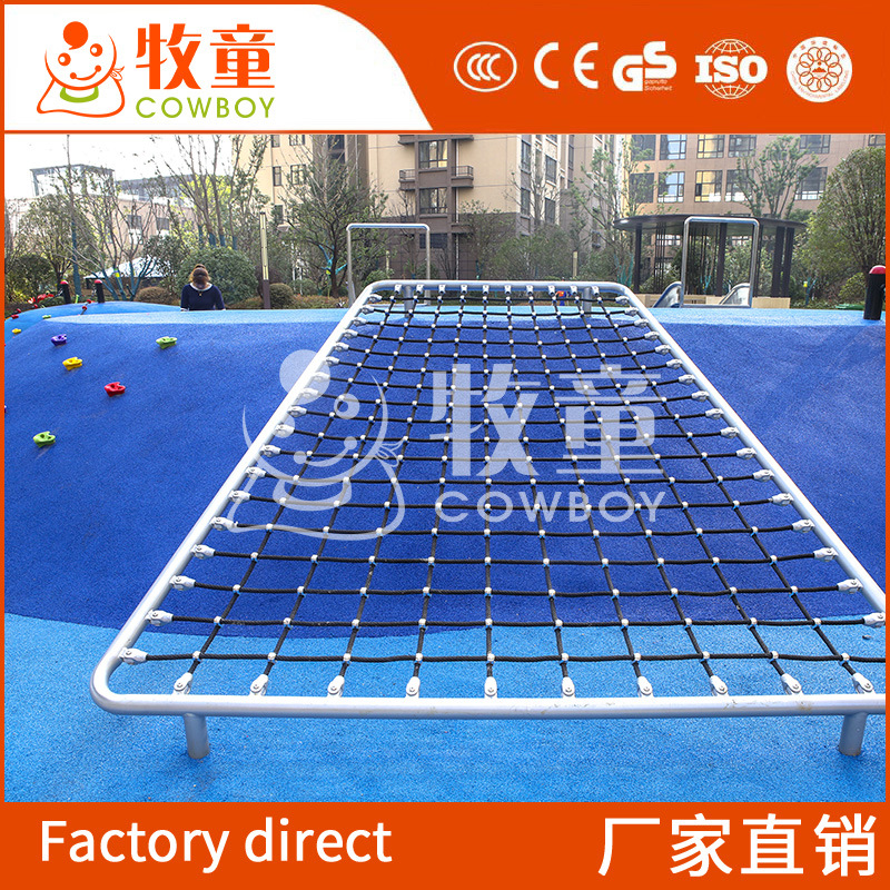 Parque DE LOS NIÑOS escalada Marco de micro terreno escalada cuerda red niños expansión al aire libre escalada equipo de la diversión fabricante