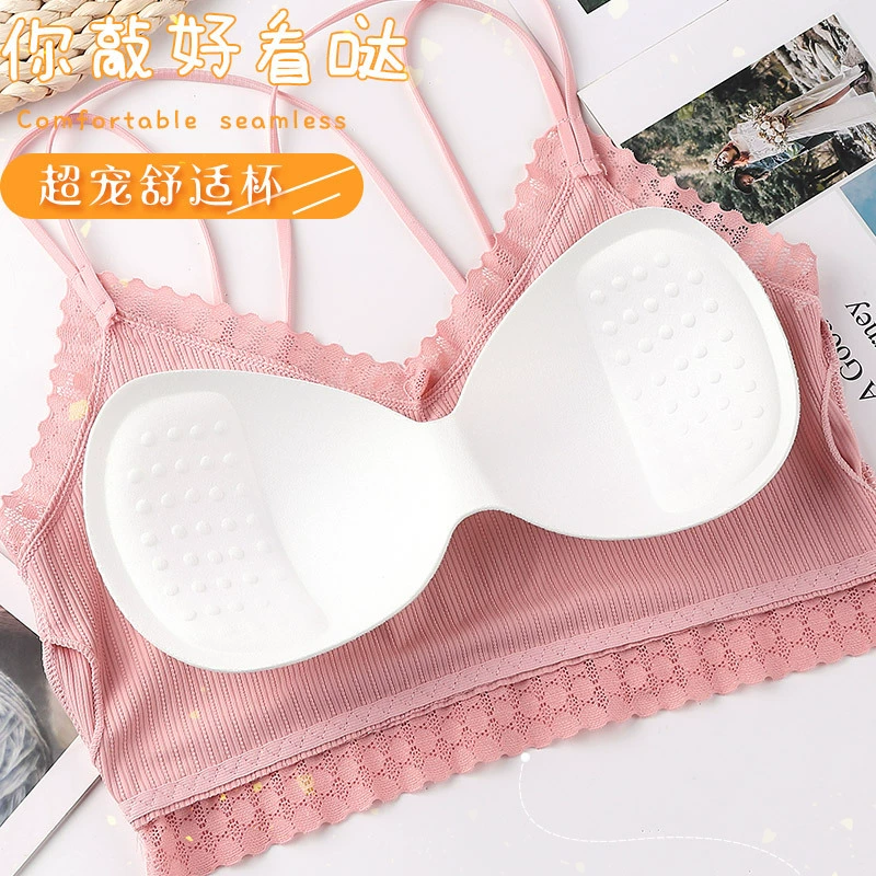 Silk bra top, lace underwear, “Frozen”
