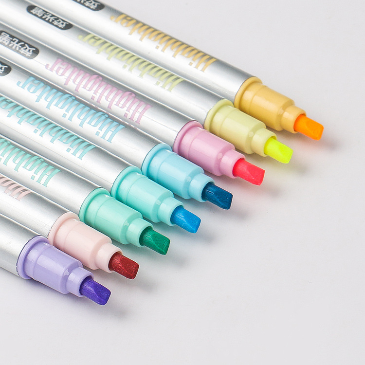 Creativo macaron color 8-color de una sola cabeza marcador fluorescente DIY mano cuenta ojo protección color pluma fluorescente Guangna 822