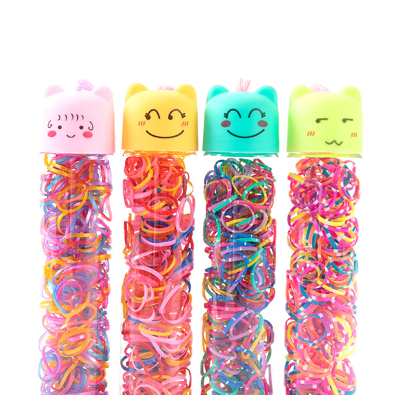 Cartoon children's transparent disposable hair rope