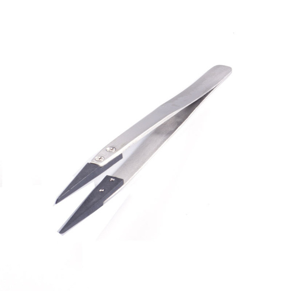 Anti-static plastic tweezers stainless steel