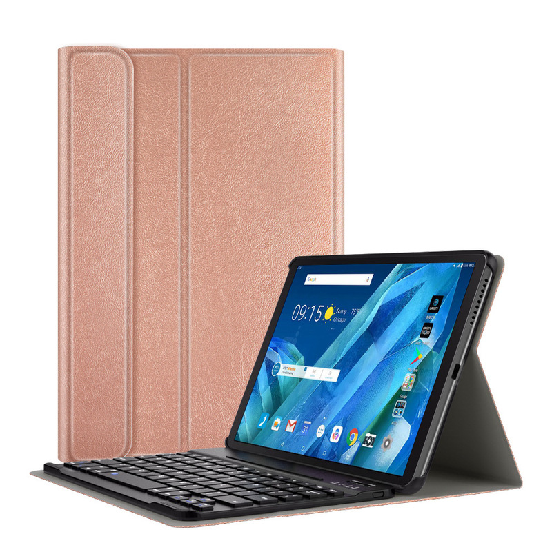 For Lenovo Tab M10 plus TB-606F leather case with Bluetooth keyboard front support bracket 2020 version