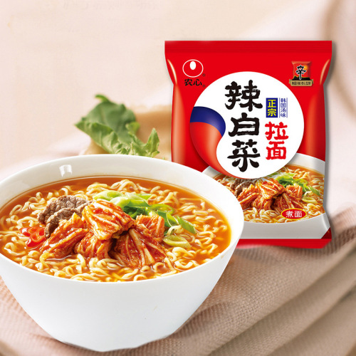 Nongshim Shin Ramen 5 packs spicy cabbage 5 packs boiled noodles instant Korean instant noodles Nongshim Instant Noodles
