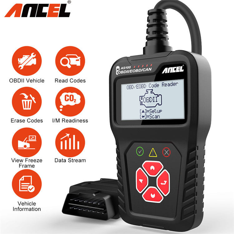 Ancel AS100 Obd2 Car Diagnostic Tool 汽车发动机故障检测仪器
