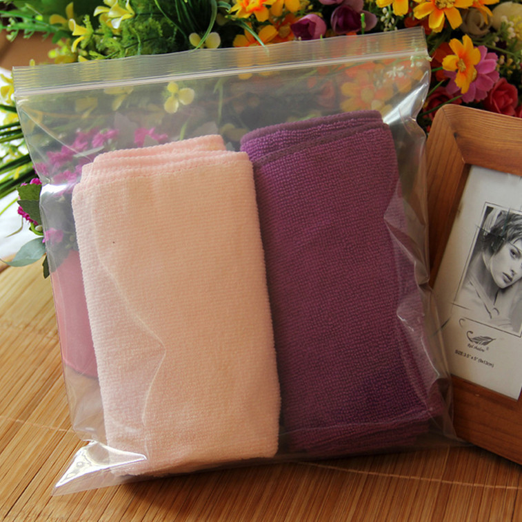 正方形塑料食品袋pe自封袋茶叶密封收纳袋透明防潮密实袋100只装