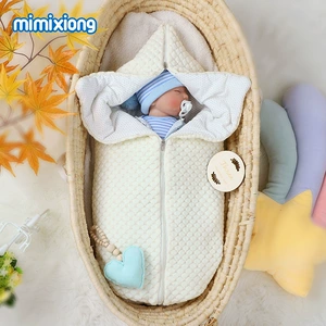 Зимний спальный мешок для новорожденных с молнией, увеличенная толщина