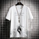 2023 Summer New Short-sleeved T-shirt Men's Crew Neck Casual Half-sleeved Base Shirt Trendy Brand Top T-shirt Cotton Men's