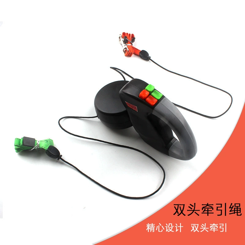 Двухсторонний поводок для собак, автоматический выдвижной, для двух собак, устройство для выгула собак, поводок для собак, товары для собак, двусторонний выдвижной поводок