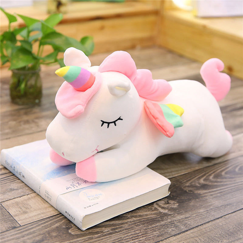 Celebridad en línea Unicornio muñeca de peluche de juguete lindo Ragdoll muñeca almohada Regalo de Cumpleaños niña almohada para dormir