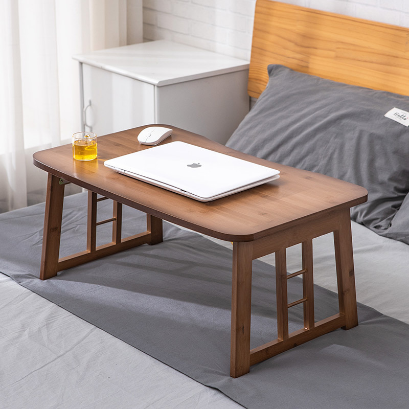 Yaouda Nanzhu Folding Laptop Table for Bed Small Table for Dormitory Lazy People Simple Desk Study Table