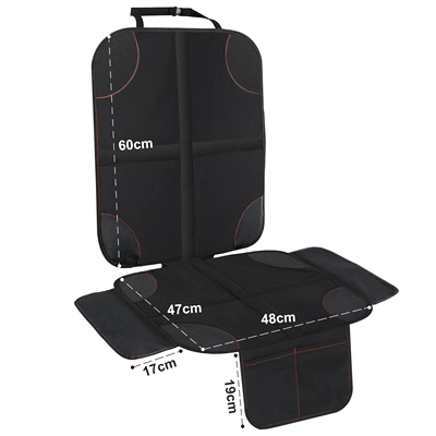 New Amazon Hot Selling Children's Car Seat Cushion Anti-Slip Anti-Wear Pad Seat Protective Pad (Seat cushion, seat cover) - single-red-line