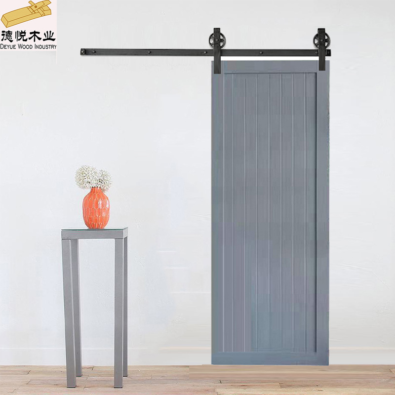 Household Solid Wood Barn Door Kitchen Bathroom Partition Door Sliding Door European and American Design Simple and Practical Customized According to Drawings Household Solid Wood Barn Door Kitchen Bathroom Partition Door Sliding Door European and American Design Simple and Practical Customized According to Drawings
