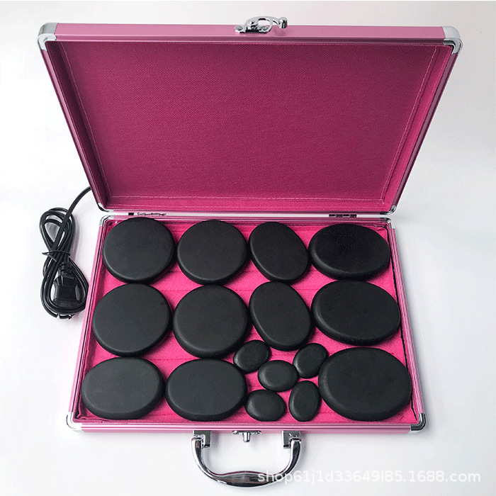 Piedras calientes volcánicas para masaje SPA, terapia de calor, espalda, aceites esenciales