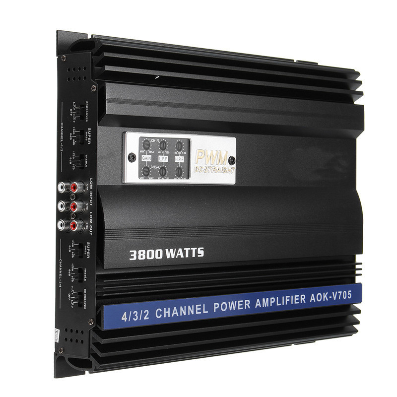 Four-channel car audio modification amplifier board 4-channel high-power amplifier car amplifier 1200W