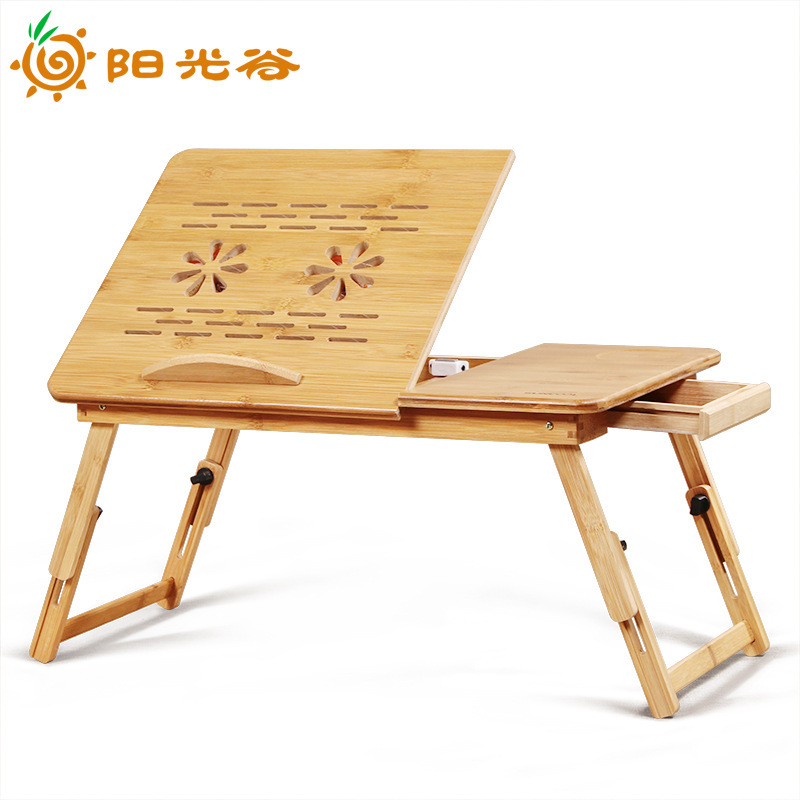 Creative Simple Laptop Table Small Desk for Bed Dormitory Lazy Study Table Simple Desk Nanzhu