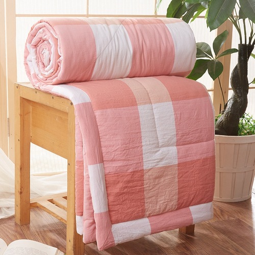 Simple washed cotton summer cool quilt summer air conditioning quilt summer quilt unprinted style Japanese quilt gift thin quilt wholesale