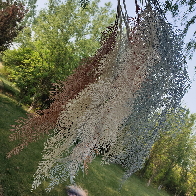 Simulation snow pine needle wall hanging beam pine needle wall hanging flower vine series wedding wedding decoration fake flowers wholesale Simulation snow pine needle wall hanging beam pine needle wall hanging flower vine series wedding wedding decoration fake flowers wholesale