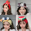 Brand cute three dimensional headband for face washing, cartoon doll, hair accessory, internet celebrity, cute animals