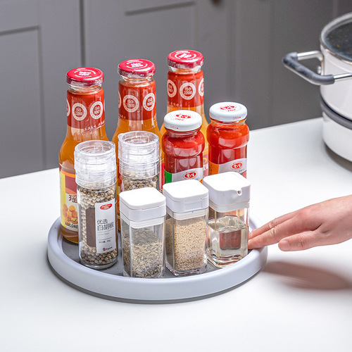 Kitchen condiments multifunctional rotating storage rack condiment rack condiment bottle storage rack cabinet storage tray