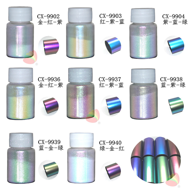 Angle Chameleon Powder Handicraft Spray Printing Ink Paint Color Changing Powder 200 Mesh Fantasy Pearlescent Powder Pigment