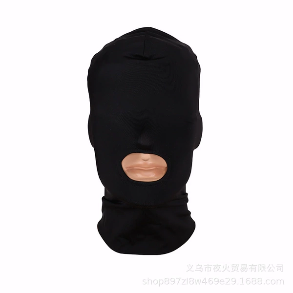 [黑色漏嘴头套]