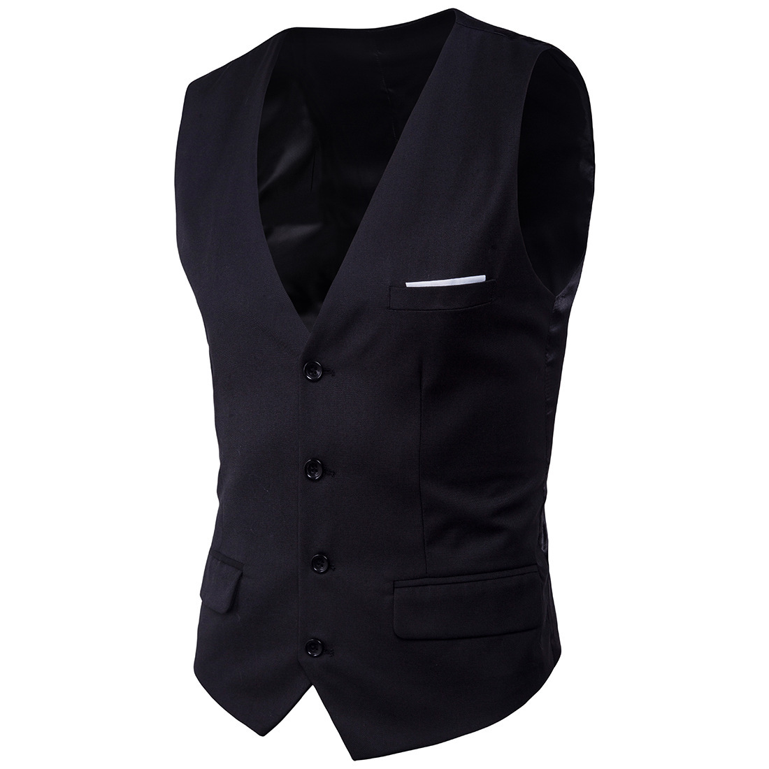 Marca de propiedad propia de los hombres de tamaño Delgado estilo coreano Chaleco de color sólido mejor hombre chaleco XF001 chaleco