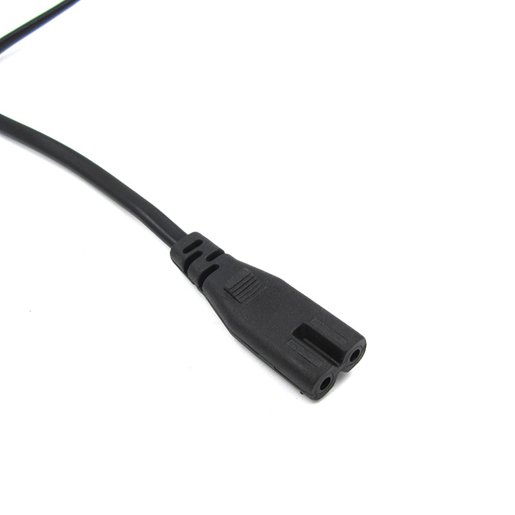 LCD TV cable de alimentación estándar nacional de ocho palabras codo de la cola Pantalla LED lámpara de escritorio cable de carga Cable de enchufe