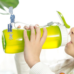 便攜式塑料水杯350ml戶外健身運動水壺500ml軍訓學生隨手杯大容量