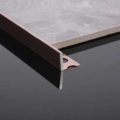 L-shaped edge trim aluminum narrow edge stripping tile corner guard floor seam bathroom sunken edge trim