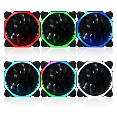 RGB корпусный вентилятор-кубик Рубика, 12 см (120 мм), тихий, многоцветная подсветка, один или несколько наборов