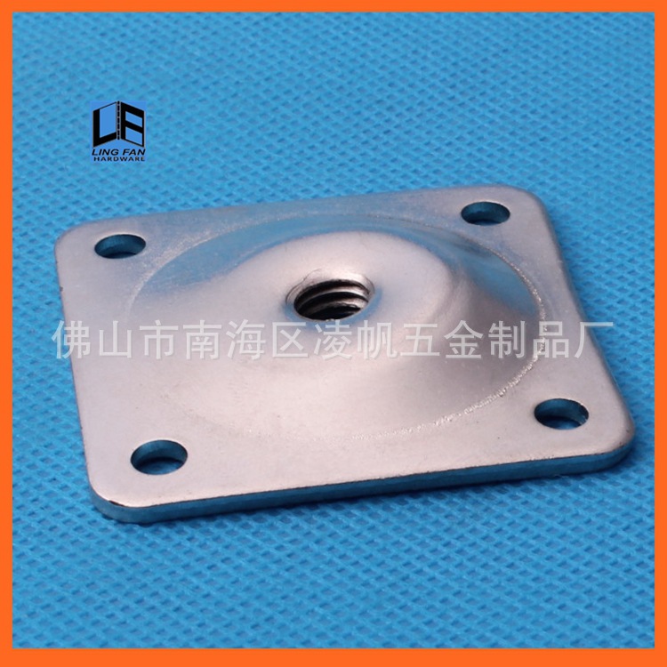 【凌帆】佛山厂家现货供应沙发脚配件 四方铁片木脚盖 家具五金片